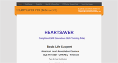Desktop Screenshot of heartsavercpromaha.com